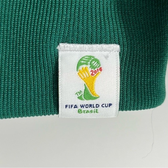 Adidas Jacket Mens Large Green 2014 Brazil Viva Mexico World Cup Zip Track Sport - Picture 6 of 16